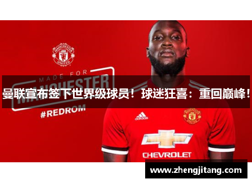 曼联宣布签下世界级球员！球迷狂喜：重回巅峰！